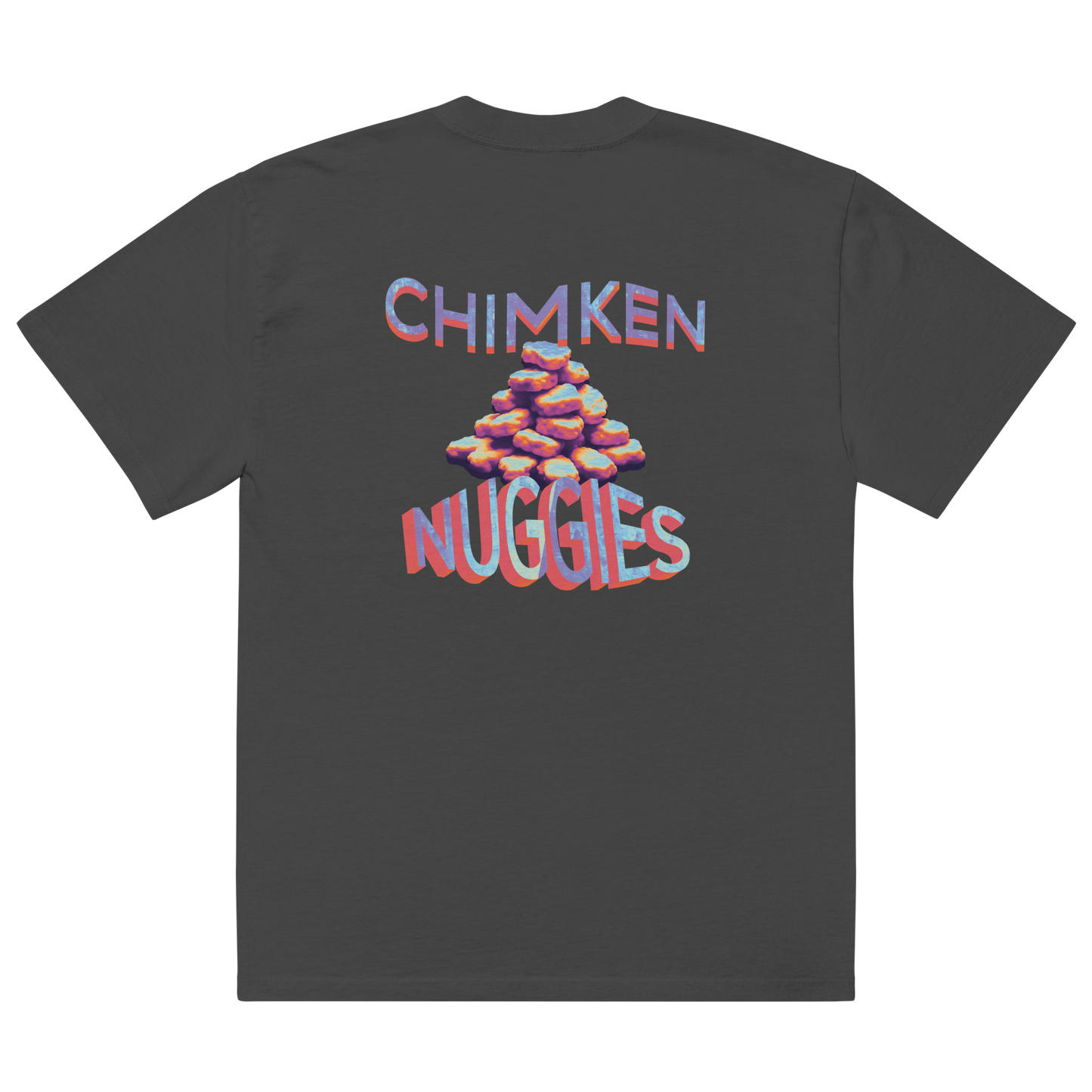 Chimken Nuggies Oversized Faded T-Shirt