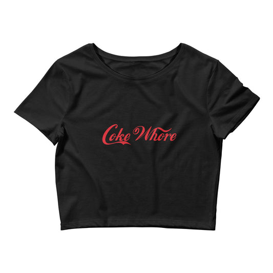 Coke Whore Crop T Shirt