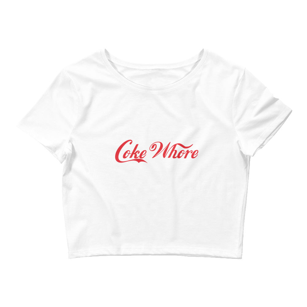 Coke Whore Crop T Shirt