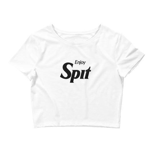 Enjoy Spit Crop T Shirt