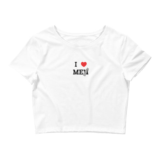 I Heart Me* Women’s Crop Tee