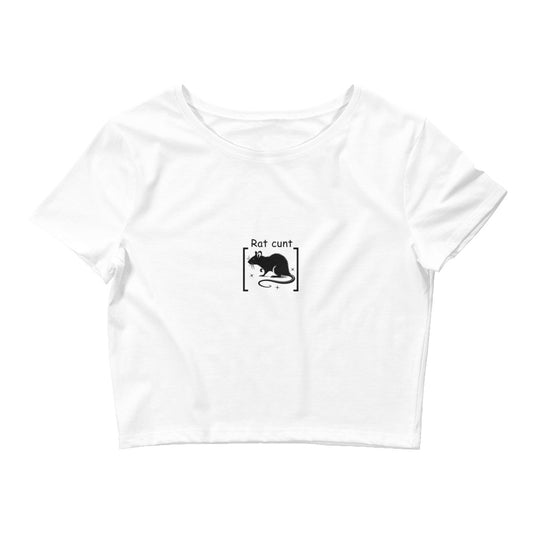 Rat Cunt Crop T Shirt